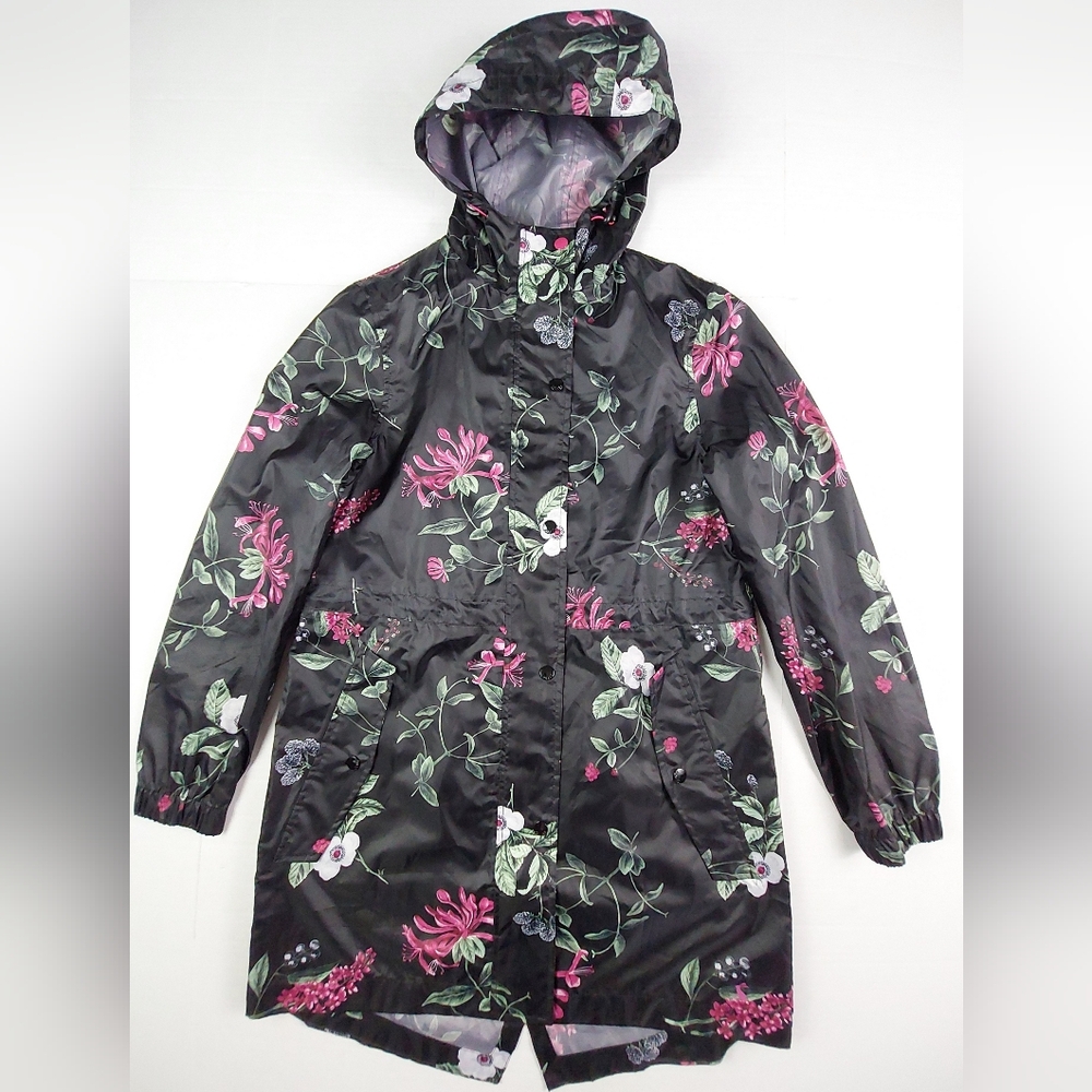 Joules Right As Rain Nordstrom Womens Size 4 Golightly Rain Jacket Hooded Floral